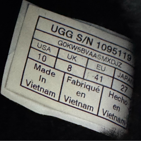 UGG Fluff Yeah Shearling Slingback Slide Slippers Black Size 10 - Picture 12 of 15